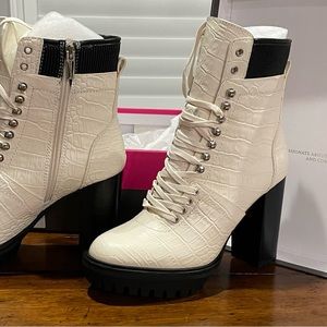 Vince Camuto Emania Combat Heel Boots
